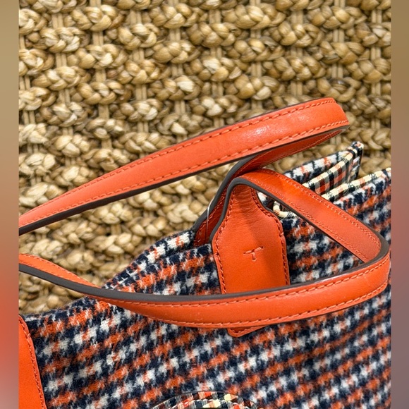 Tory Burch Ella Plaid Tote in the "Ember Glenn Plaid" - Picture 7 of 11